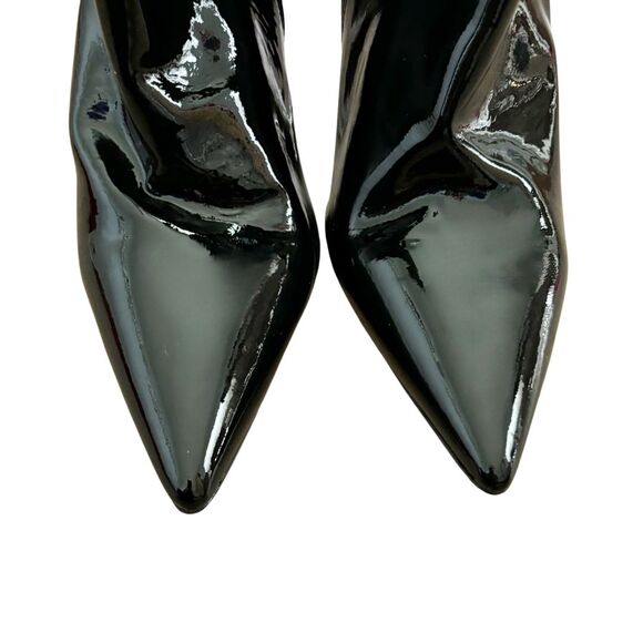 Stuart Weitzman Lucite 100 Wedge Bootie 9.5 Black NEW - Picture 4 of 8